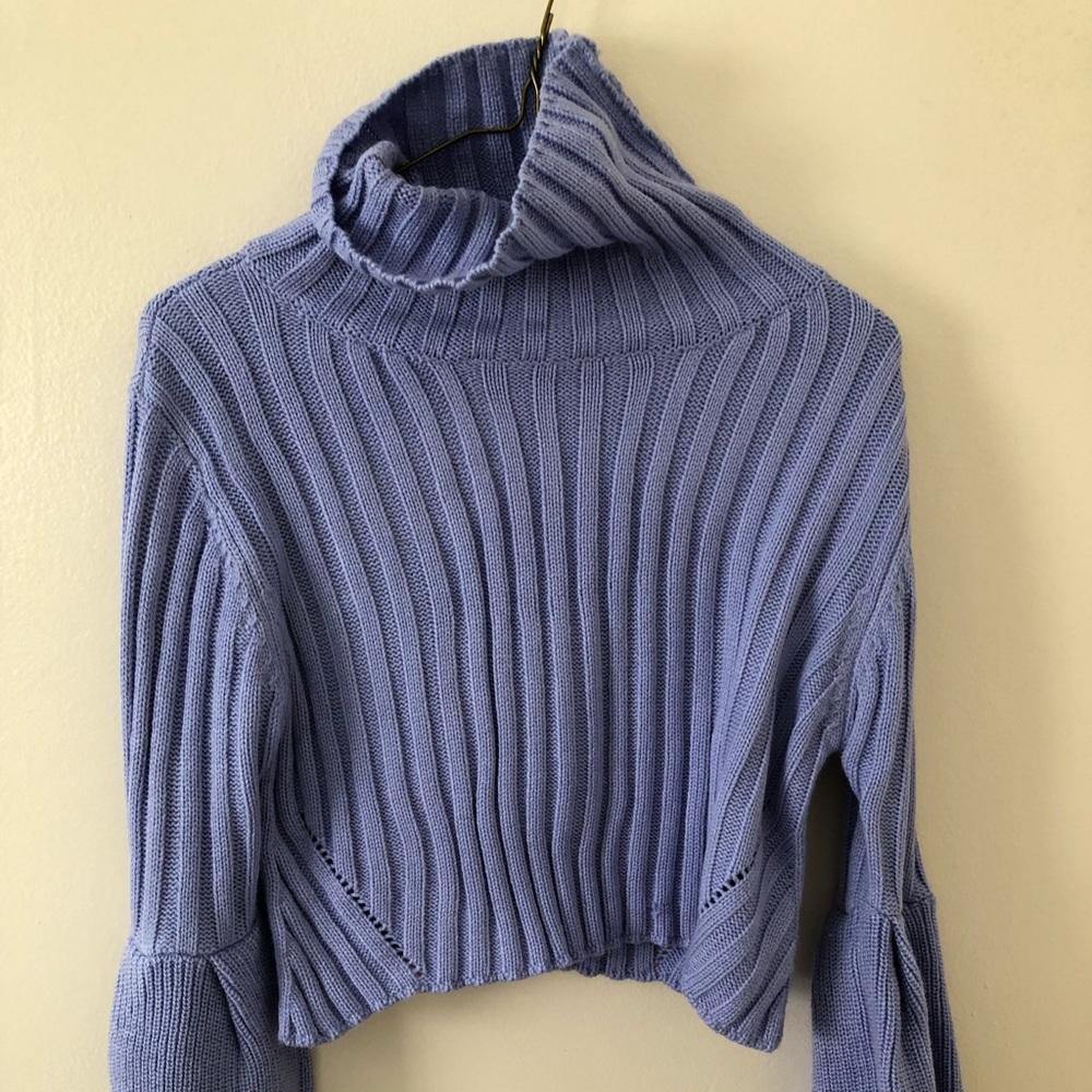 lilac turtle neck